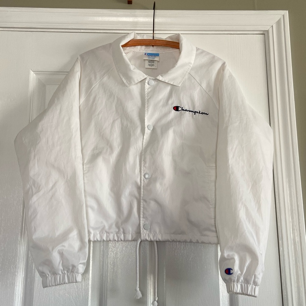 Champion crop windbreaker jacket!